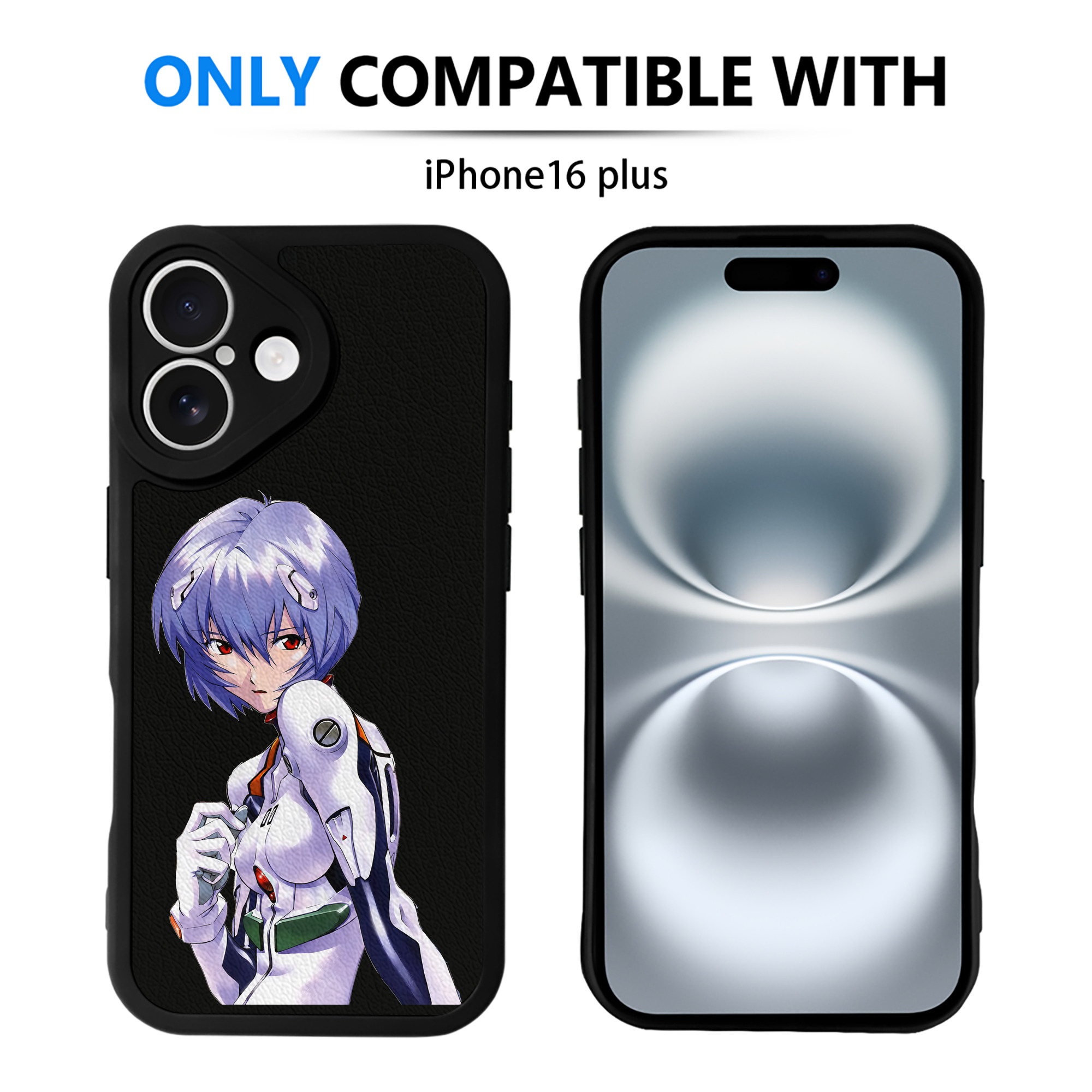 （画像用） EVA 新世紀エヴァンゲリオン 【iPhone 16シリーズ対応】シリコンスマホケース（レザー調） 材質：シリコン